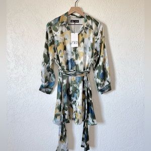 Zara Tie Dye Printed Short Dress